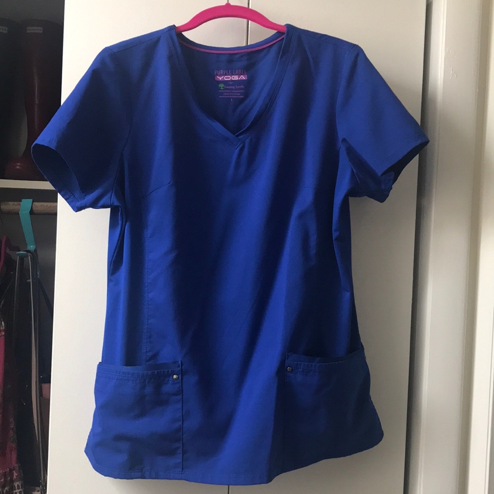 Royal blue scrubs